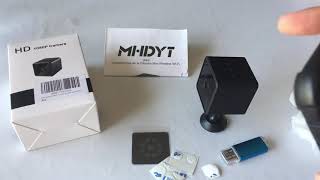 Unboxing MI•IDYT Mini Camara Espia Oculta Bluetooth Vídeo Vigilancia HD 1080P Review en Español [upl. by Hermie681]