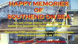 SOUTHEND KURSAAL PIER CHANNEL AIRWAYS 1970 RAILWAY SOUTHEND ON SEA ESSEX RARE ARCHIVE FOOTAGE [upl. by Evets31]