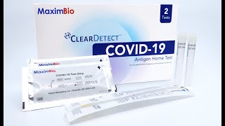 How to use the ClearDetect COVID19 Antigen Home Test [upl. by Haraf399]