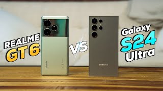 Realme GT 6 vs Galaxy S24 Ultra Camera Display Gaming [upl. by Ahserkal]