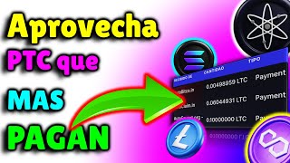 🔝LAS 3 MEJORES PTC DEL 2024 para Ganar Criptomonedas Gratis con Pagos al Instante [upl. by Airet]
