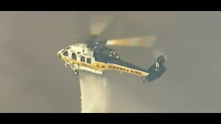 Firefighting Helicopter in Action [upl. by Sioled]