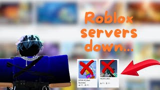 Roblox servers down Effecting Roblox Games amp Developers [upl. by Nilak40]