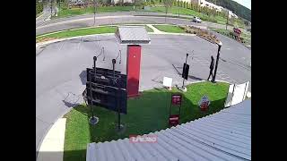 Man walks into pole on road sign [upl. by Ken]