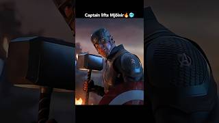 Steve Rogers lift God of thunders Mjölnir in fight with Thanos 🔥🥶shorts ytshorts marvel [upl. by Einnil216]