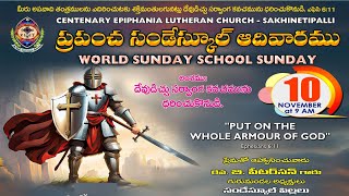 WORLD SUNDAY SCHOOL SUNDAY  CELC  SAKHINETIPALLI  10112024  900 AM [upl. by Babbie]