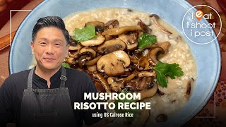 Make Mushroom Risotto with US Calrose Rice instead [upl. by Aja]