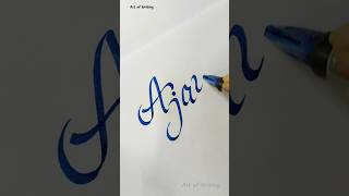 quotMastering Name Calligraphy Watch Ajays Stunning Hand Lettering Skillsquot [upl. by Blayne]