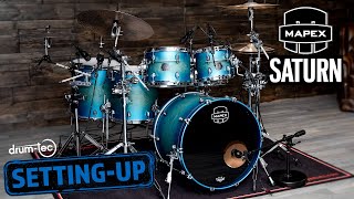 The Stunning Exotic Azure Burst Finish  Setting Up the Mapex Saturn [upl. by Aniraad]