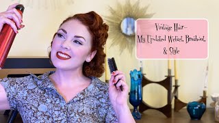 Vintage Hair Updated Wetset Brushout and Style [upl. by Metcalf]