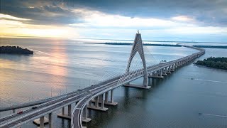 Temburong Bridge From Brunei to Malaysia Road ব্রুনাই সবচেয়ে বড় ব্রিজ  rrs enterprise [upl. by Pennie]