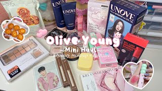 OLIVE YOUNG MINI HAUL ౨ৎ💗🎀🩰🎧viral kbeauty makeup  haircare  Clio Colorgram Unove Gail🎀 [upl. by Wall]