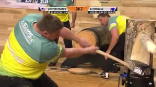 New WORLD CHAMPIONS  STIHL TIMBERSPORTS World Championship 2018 Team Final  AUS vs USA [upl. by Harper694]