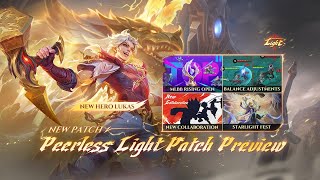 New Patch  Peerless Light Patch Preview  Mobile Legends Bang Bang [upl. by Netloc321]