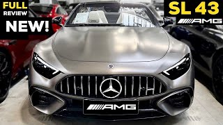 2023 MERCEDES SL 43 AMG NEW FULL InDepth Review BRUTAL Sound Exterior Interior MBUX Price [upl. by Hannasus974]