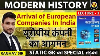 Lucent GK  Lucent GK Modern History  Lecture  3  UPSI BIHAR SI BPSC UPPSC  Raghav Sir [upl. by Nosro]