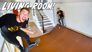 WE BUILT A SKATEPARK IN OUR HOUSE [upl. by Roye437]