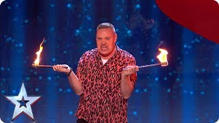 Comedy magician Graeme Mathews leaves us head over heels  SemiFinals  BGT 2019 [upl. by Chloris436]