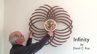 Winding the Infinity Kinetic Sculpture by David C Roy [upl. by Acinat]