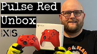 Microsoft Xbox Pulse Red Controller Unboxing and Review [upl. by Latreese]