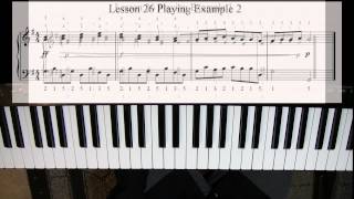 Learn to Play Piano  Lesson 26  Playing songs the key of G Major 2 [upl. by Shelby268]