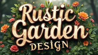 Rustic Garden Design Charming amp Natural Backyard Ideas [upl. by Chader67]