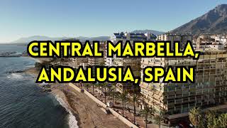 Central Marbella Andalusia Spain 4K Drone Footage [upl. by Anevad]