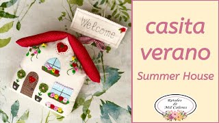 La Casita de Verano Cómo Hacer tutorial fácil paso a paso y patrones o moldes gratis 030🏠 [upl. by Sartin]