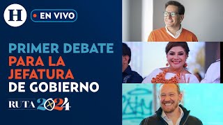 Primer debate entre candidatos a la Jefatura de Gobierno de la Ciudad de México  RUTA 2024 [upl. by Deacon]