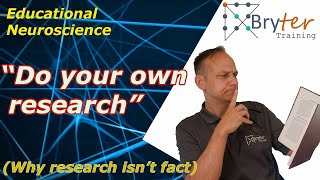 quotDo your own researchquot Why research isnt fact [upl. by Siuoleoj]