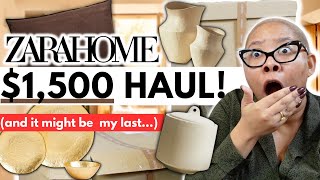 The 1500 Zara Home Unboxing I Was So excited About And Im Disappointed [upl. by Hashum]