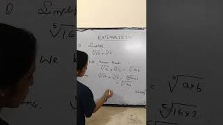 Rationalization  Simplify  Class 9 class9 ncert short shorts viral trending education [upl. by Erich]