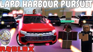 LAPD Port Pursuit Press Release Roblox FRCH [upl. by Jammin]