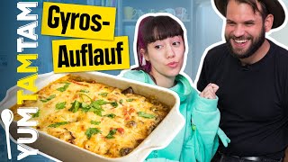 GyrosAuflauf  Mit Champignons amp Paprika  yumtamtam [upl. by Anitaf]