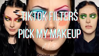 Letting Tiktok Filters Pick My Makeup 👀 [upl. by Anirahc]