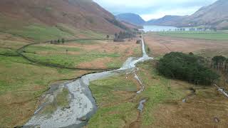 buttermere lake district 4k drone [upl. by Kapeed]