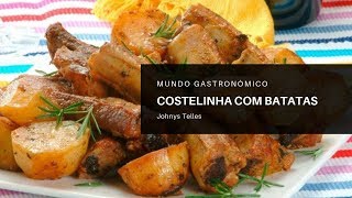 COSTELINHA COM BATATAS RÚSTICAS NA AIRFRYER [upl. by Tu]