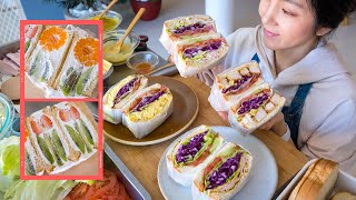 Sandwich de Cafeteria Coreanaㅣ5 Tipos de Sandwich Coreana [upl. by Perlie154]