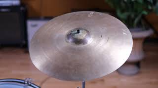 15quot K Zildjian Istanbul Old Stamp IIa 194549 quotGquot Gretsch Cymbal 1244g [upl. by Nujra]