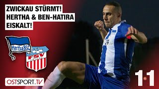 Zwickau stürmt Hertha amp BenHatira eiskalt Hertha BSC II  FSV Zwickau  Regionalliga Nordost [upl. by Gnanmas]