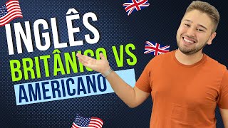 Diferenças do inglês BRITÂNICO e inglês AMERICANO [upl. by Htnnek]