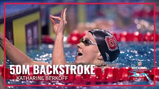 Win By 01 As Berkoff amp Smith Fight For First 50M Backstroke  Phillips 66 National Championships [upl. by Lambrecht]