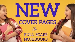 5 NEW COVER DESIGNS FOR FULLSCAPE NOTEBOOKS [upl. by Firehs641]