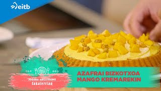 JOSEBA ARGUIÑANO SUKALERRIAN Azafrai bizkotxoa mango kremarekin [upl. by Korey]