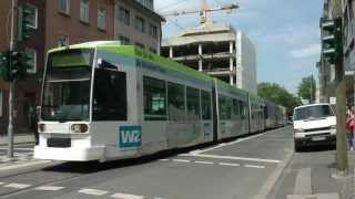 Straßenbahn Düsseldorf  Bahnen auf der Elisabethstraße 2012 HD [upl. by Okajima]