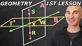 Geometry Lesson 1  Points Lines and Planes [upl. by Lucia493]