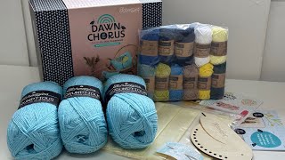 Unboxing Scheepjes Blue Tit Cushion Kit [upl. by Hall500]