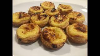 PASTEIS DE NATA tutorial e ricetta dolcetti tipici portoghesi semplici e squisiti [upl. by Sirovaj]