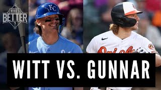 Who’s Better Bobby Witt Jr or Gunnar Henderson [upl. by Norwood]