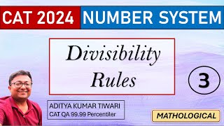 Divisibility Rules 3  Osculator Concept  Number System  CAT 2024 QUANT  Quantitative Aptitude [upl. by Rae]